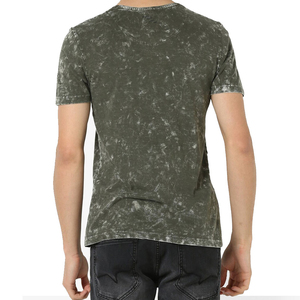 T-shirts pour hommes en tissu délavé à l'acide, style streetwear uni, séchage rapide, anti-boulochage, design optimal, doux, très vendus, personnalisables - Product Image 6