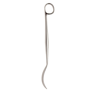 Rétracteur osseux Lane à levier dentelé, finition Dall, en acier inoxydable, instrument chirurgical orthopédique, poignée annulaire - Product Image 6
