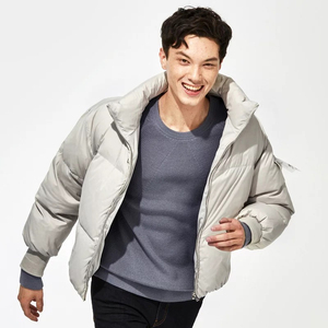 Hot Selling Warm <b>Men's</b> Autumn Outerwear Plus Size Welt Pocket Bomber <b>Jacket</b> High Neck Waterproof Windproof Hooded for <b>Men</b> - Product Image 5