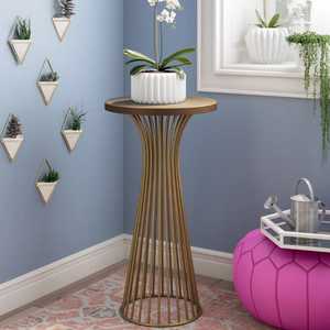 Tall Matte <b>Black</b> Metal Plant Stand 36 Inch High Iron Cross <b>Frame</b> Leg Removable Cylindrical Flower Pot Holder Floor Planter - Product Image 6