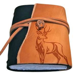 Diario de Cuero Hecho a Mano con Cierre de Lazo, Tamaño A5, Diseño Ligero para Reuniones de Negocios y Escritura - Product Image 3