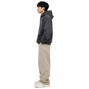 Sweat-shirt à capuche surdimensionné personnalisé OEM pour hommes, en molleton de coton épais, coupe décontractée à épaules tombantes, style streetwear, vente en gros USA - Product Image 4