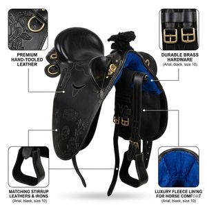 Selle d'équitation australienne en cuir de qualité supérieure pour la randonnée équestre et le travail à la ferme - Product Image 3