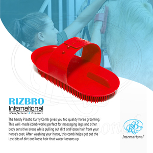หวีแปรงขนม้าพลาสติกขนแปรงเล็ก - อุปกรณ์ดูแลขนสัตว์ขนาดใหญ่แบบใช้ซ้ำได้ - Product Image 6