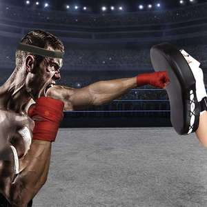 Premium Durable Eco-Friendly Non-Slip Breathable Boxing <b>Focus</b> <b>Pads</b> Curved PU Leather MMA Muay Thai Kickboxing Martial Arts - Product Image 3