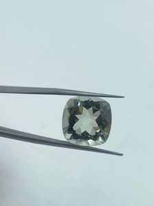 Pierre précieuse en améthyste verte naturelle de qualité supérieure, pierre brute, 21,20 carats, 14 mm, taille coussin, couleur verte, pour la fabrication de bijoux - Product Image 2