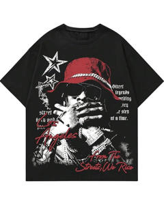 Camiseta Blanca Personalizada de Alta Calidad, 100% Algodón Tejido, Corte Holgado con Hombros Caídos, Manga Corta, Transpirable, Cuello Redondo, Estilo Urbano, 300g - Product Image 1