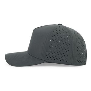 Casquette Trucker en Maille à 5 Panneaux avec Visière Courbe, Patch en Cuir, Conception Personnalisée, Production OEM, Usine de Logos Personnalisés - Product Image 1