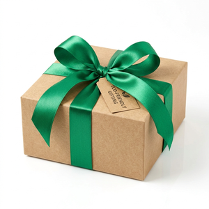 Factory 25mm Green Double Face Satin <b>Ribbon</b> Roll for Event Styling Gift Packaging Floral Design Hair Accessories DIY Craft Use - Product Image 3