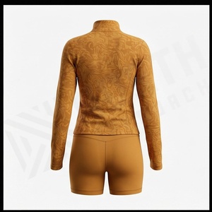 Latest Fresh Design <b>Yoga</b> <b>Set</b> For Women Mid Waist Fitness Wear With Elastic Sport Winter Sports Exercise Activewear Outfit - Product Image 2