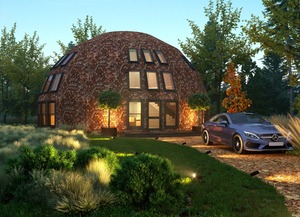 Kit de Estructura de Domo MOON HOUSE de 45' de Diámetro, 2345 pies cuadrados, Prefabricado en Madera + Envío Gratis - Product Image 3