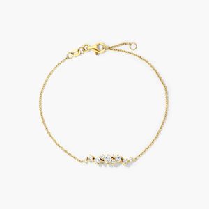 Cosmos Lab-Grown Diamond Round Brilliant Cut Filled Luxury <b>Bracelet</b> in White Gold - Product Image 1