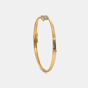 Brazalete de Oro con Triple Racimo de Diamantes Cultivados en Laboratorio - Product Image 3