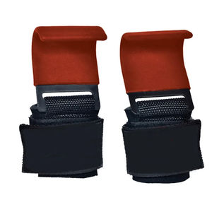 Crochets de musculation robustes pour la musculation, la force athlétique, avec sangles de soutien pour les poignets, poignées unisexes - Product Image 1