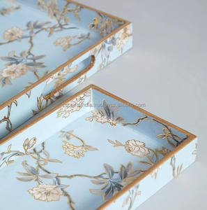 ถาดเสิร์ฟชา/กาแฟทำจากไม้สไตล์งานฝีมือพร้อมสติกเกอร์ดีไซน์เคลือบเครื่องใช้ในร้านอาหารและโรงแรมเครื่องครัว - Product Image 4