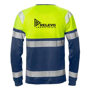 เสื้อกั๊กนิรภัยสะท้อนแสงแบบใหม่ 180 GSM โพลีเอสเตอร์ PU สำหรับงานถนน ราคาประหยัด - Product Image 5