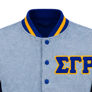 Chaqueta Bomber Personalizada para Mujer de Sigma Gamma Rho, Chaqueta Universitaria de Hermandad Griega con Logotipo Bordado, Ropa Casual Urbana al por Mayor - Product Image 3