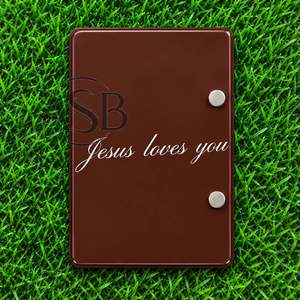 Organizador de Pestañas Acrílico Sostenible con Imanes y Logotipo Personalizado, con la Frase 'Jesus Loves You' - Product Image 4