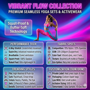 Conjunto Deportivo de Yoga para Mujer de Alta Calidad, Bra y Leggings Transpirables, Sin Costuras, 100% Nailon, Cintura Elástica con Logotipo en la Cintura y Frente - Product Image 5