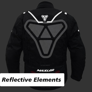 Veste en textile imperméable noire pour moto tout-terrain, longue durée de port, résistante, en Cordura - Product Image 4
