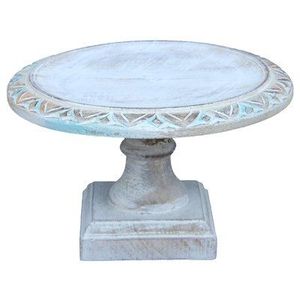 Support à gâteau en bois d'inspiration vintage, de forme ronde classique, pour desserts de célébration et décoration d'événements - Product Image 5