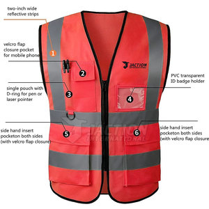 Vêtements de travail d'extérieur, veste de sécurité respirante pour hommes, faible MOQ, nouveau design de veste de sécurité - Product Image 3