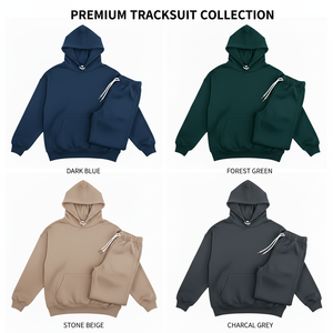 Ensemble de survêtement streetwear d'hiver en molleton French Terry, personnalisé, avec pantalon de survêtement et sweat à capuche, effet délavé vintage, broderie de patchs, pour homme - Product Image 6