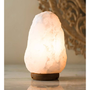 Lámpara de Sal Blanca del Himalaya Hecha a Mano, Luz Nocturna de Cristal Natural para Yoga, Meditación, Purificador de Aire, Iluminación Decorativa, Regalo - Product Image 5