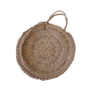 Sustainable Round Jute Handbag Eco Friendly Fashion Shoulder <b>Bag</b> for Daily Use - Product Image 4