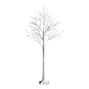 5FT White <b>LED</b> Birch <b>Tree</b> with Lifelike Bark 72 Lights Flexible Branches 7.2ft Cord Christmas Lifelike Christmas Lights - Product Image 3