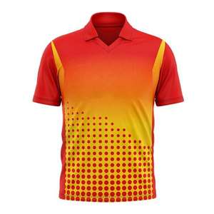 เสื้อโปโลคริกเก็ตปี 2026 แบบกำหนดเองได้ ออกแบบเองได้ ชุดทีม เสื้อโปโลสำหรับเล่นกีฬา พิมพ์ชื่อและหมายเลขผู้เล่น สำหรับผู้ชาย - Product Image 2