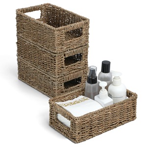 <b>Woven</b> Organizers and Storage <b>Basket</b> Handmade Storage <b>Basket</b> Wholesale eco-friendly Made in Viet Nam - Product Image 1