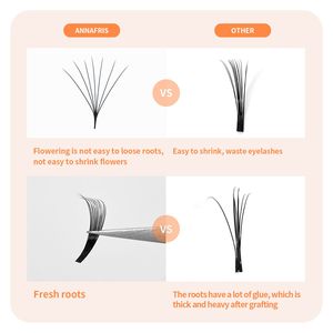 Pestañas Postizas Individuales 1S Flowering de 0.07mm, Color Negro Mate Suave, Fáciles de Aplicar, Extensión de Pestañas de Volumen, Aspecto Natural - Product Image 6