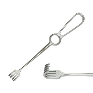 เครื่องมือผ่าตัด Volkman Retractor ขนาด 8.5 นิ้ว ปลายทู่ 4 ง่าม ผลิตจากเหล็กกล้าไร้สนิมคุณภาพสูงของเยอรมัน ได้รับการรับรองมาตรฐาน CE สำหรับใช้ทางการแพทย์ - Product Image 1
