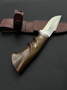 Cuchillo de Caza y Camping Jexa Jexa-HC-166 con Mango de Madera, Acero Inoxidable 4116, Borde Parcialmente Dentado, Multifuncional y Personalizado - Product Image 2