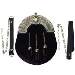 Alta calidad hecha a mano Premium Seal-Skin cuero Kilt Sporran OEM profesional escocés Sporrans accesorios para instrumentos musicales - Product Image 6