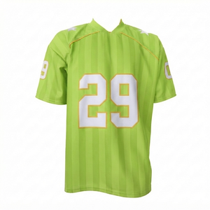 Custom Light <b>Green</b> 100% Polyester <b>Mesh</b> Football Jersey Wholesale Blank Team Sportswear Short Sleeve Men Football Uniform Plus - Product Image 1