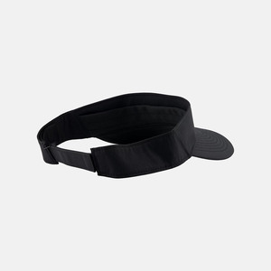 Visera Deportiva Unisex Negra, Gorra de Sol Ajustable con Cierre de Velcro - Product Image 2