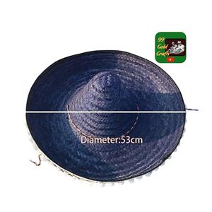 Sombrero Mexicano de Alta Calidad, Sombrero de Paja de Ala Ancha, Hecho a Mano, Sombrero de Sol Tejido, Artesanía de Paja Natural para Eventos - Product Image 6