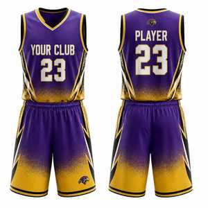 <b>Prime</b> Power Printed Sublimated Basketball Jersey Shorts Set 100% Polyester Eco-Friendly Breathable Lightweight for Team Training - Product Image 1