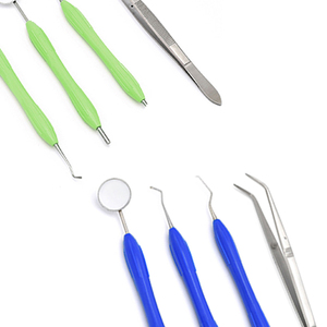 Kit d'examen dentaire de 3 pièces : 1 pince collégiale, 1 manche de miroir dentaire et 1 sonde – Instruments médicaux pour étudiants en hygiène dentaire - Product Image 4