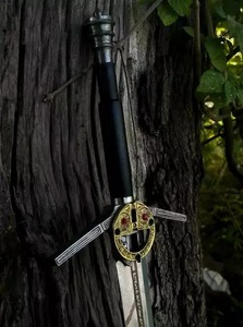 Réplique de l'épée de Geralt de The Witcher 3, lame en acier avec fourreau, fabrication artisanale, pointe de lance droite, qualité industrielle - Product Image 3