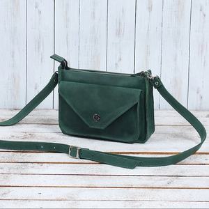 Sac à main et sac à bandoulière en cuir fait main pour femme fermeture à glissière minimaliste LCS-0088C petit sac à main cadeau - Product Image 1