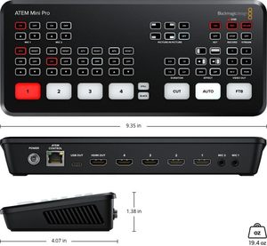 Blackmagic Design ATEM Mini Pro para Transmisor y Receptor de Audio - Product Image 1