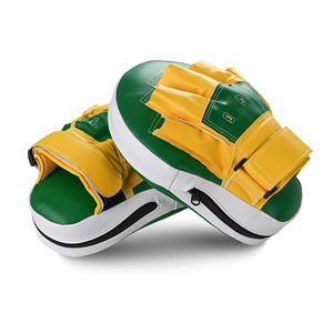 Guantes de Boxeo Profesionales Hechos a Medida, Almohadillas de Entrenamiento de Cuero Genuino con Muñequera Ajustable, Logotipo OEM, Almohadillas de Golpeo AS-FP-02 - Product Image 4