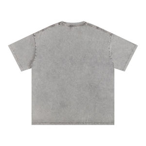 T-shirt Homme 100% Coton Lavé à l'Acide de Haute Qualité, 230 Grammes, Personnalisable OEM avec Logo, Impression Graphique, Broderie et Effet Gonflé - Product Image 3
