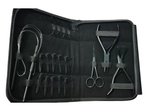 Kit complet d'outils professionnels en acier inoxydable pour extensions de cheveux, idéal pour salon et usage personnel - Product Image 2