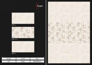 Carreaux muraux en céramique 300x600mm pour salle de bain et cuisine, finition brillante, mate, effet sucre, design mural intérieur luxueux - Product Image 4