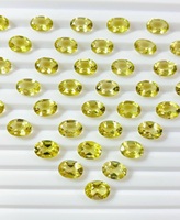 Quartz Citron Naturel Taillé Ovale Facetté Pierres de Quartz en Vrac 4x6mm-10x14mm Qualité AAA Tailles Calibrées Personnalisables Échantillons Disponibles