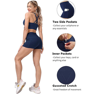 Shorts de compression pour femmes à prix raisonnable, dernier style, design personnalisé, streetwear, OEM, en nylon et spandex - Product Image 4
